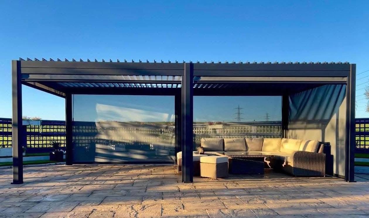 7.2m x 3.6m Aluminium Pergola