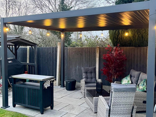 4m x 3m aluminium Pergola