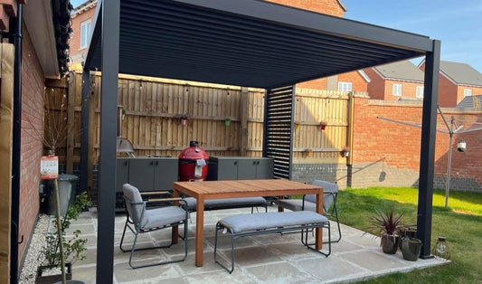 3.6m x 3.6m Aluminium Pergola
