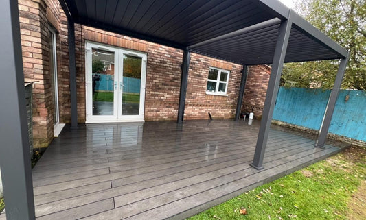 6m x 3m Aluminium Pergola